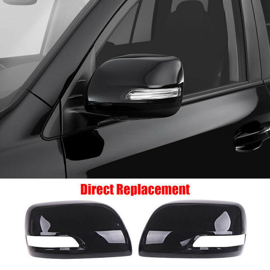 for Toyota for Land Cruiser LC200 2016-21 Black Side Rear View Mirror Cover Replace