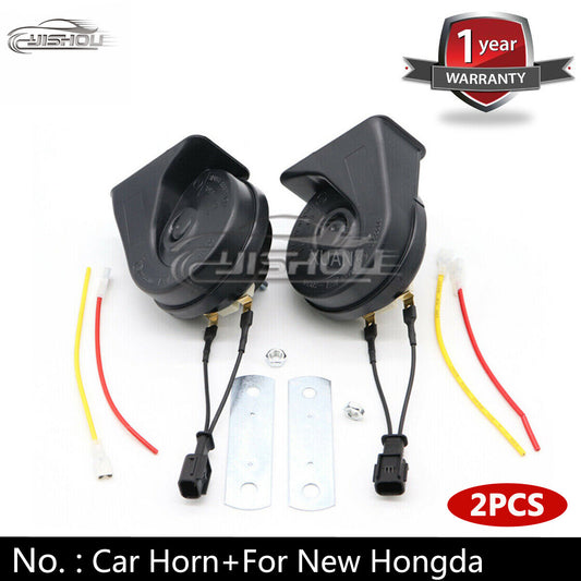A pair of 12V 110dB car automatic snail horns for the new for Honda CR-V for CIVIC Accord FIT Odyssey.