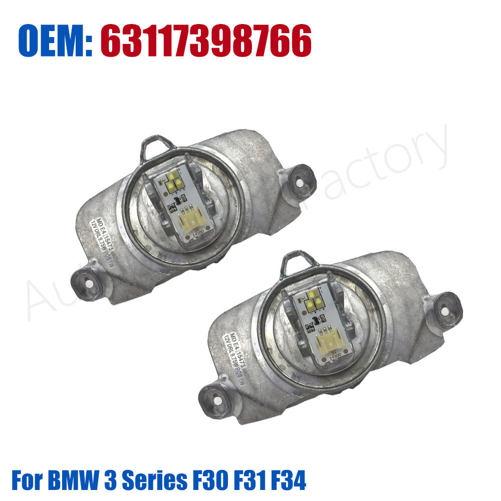 2Pcs Insert Daytime Running DRL LED Diode 63117398766 ForBMW 3Series F30 F31 F34