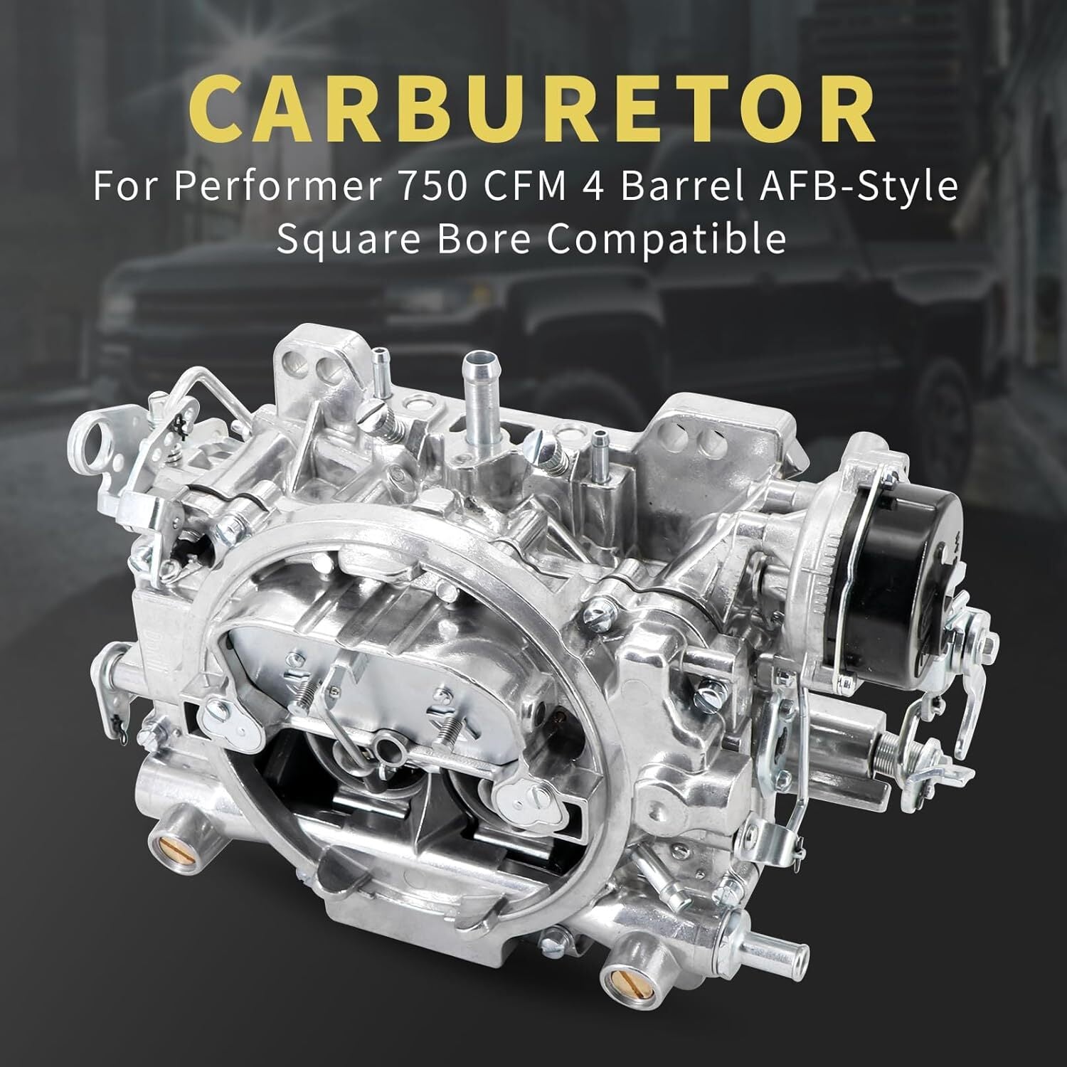 Aluminum 4 Barrel 1411 Carburetor For Edelbrock Performer 750 CFM Electric Choke