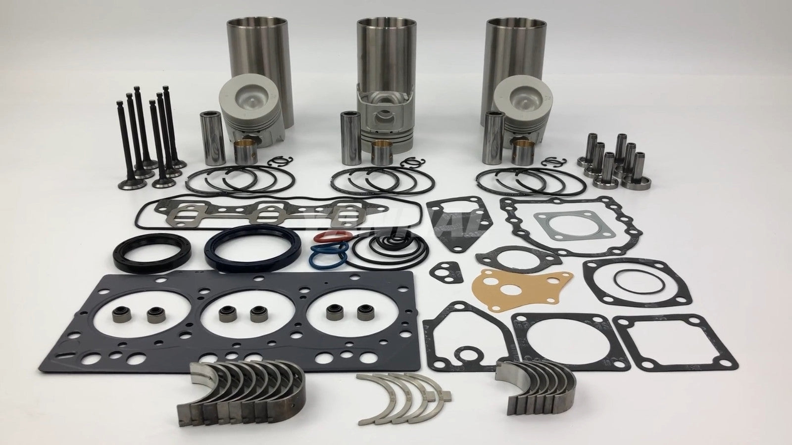 Overhaul and rebuild kit for Yanmar 3TNE78 piston rings, full head gasket kit, bearings