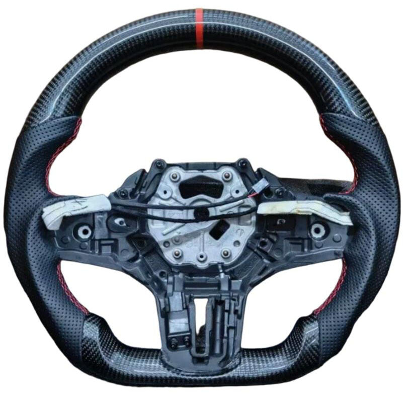 Carbon fiber steering wheel suitable for BMW G20, G22, G29, G80, G82, G21, G23 with heating.