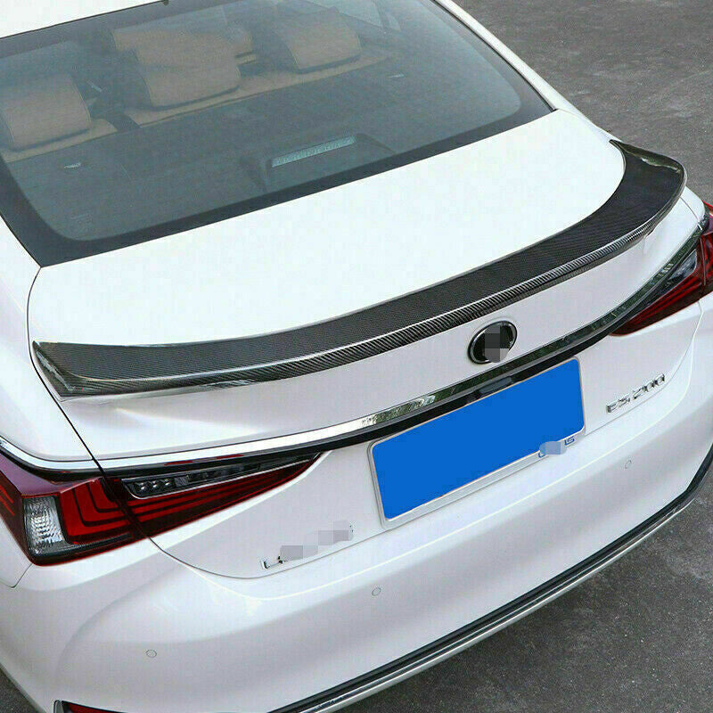 for Lexus ES350 300H 2019-2022 Carbon Fiber Rear Spoiler Trunk Lid Lip Wing Trim