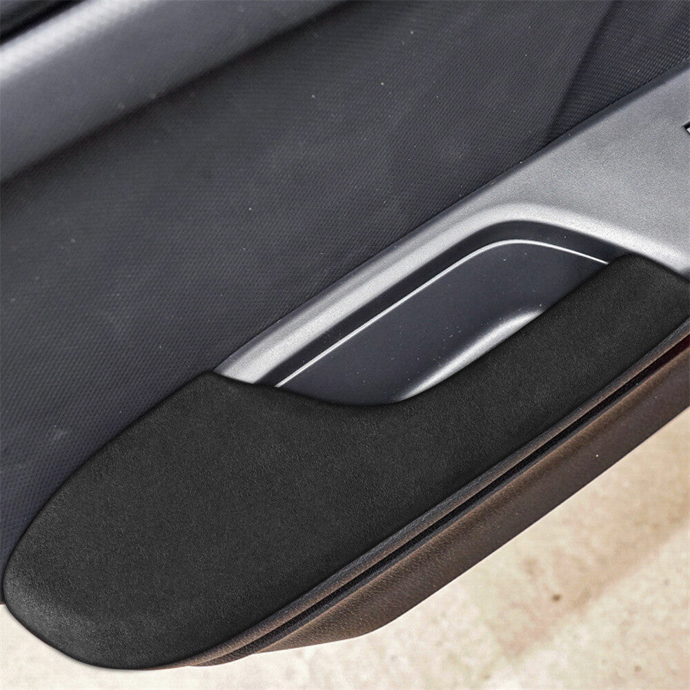 Suede Black Gray Interior Door Armrest Panel Trim for Honda for Civic 10th 2016-2021