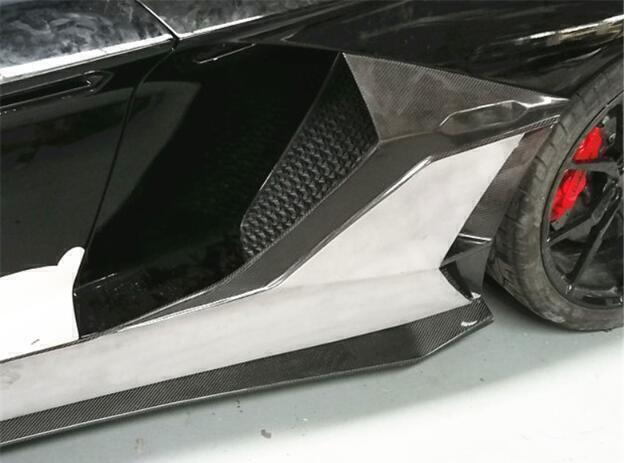 Carbon fiber side skirt lip for Lamborghini Aventador LP700 LP720 LP750 (11-19)