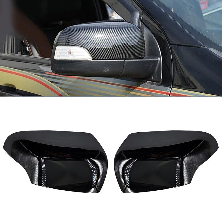 2pcs Black Door Wing Mirror Cover Rearview Mirror Housing For The for Ford