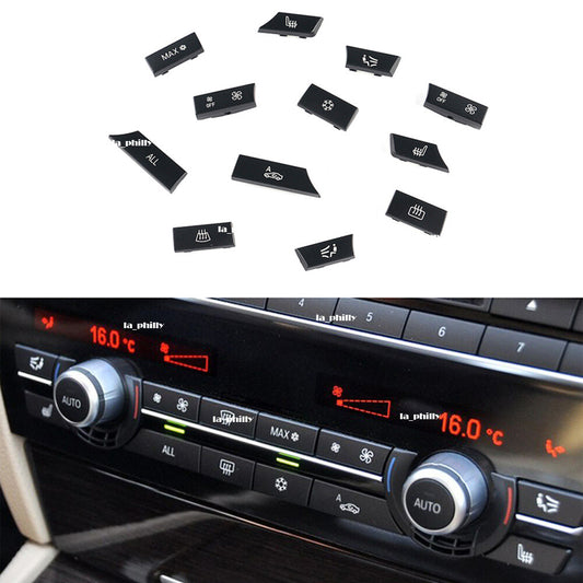 12 Button Key Caps Repair Kit A/C Heater Switch for BMW F07 F10 F11 F01