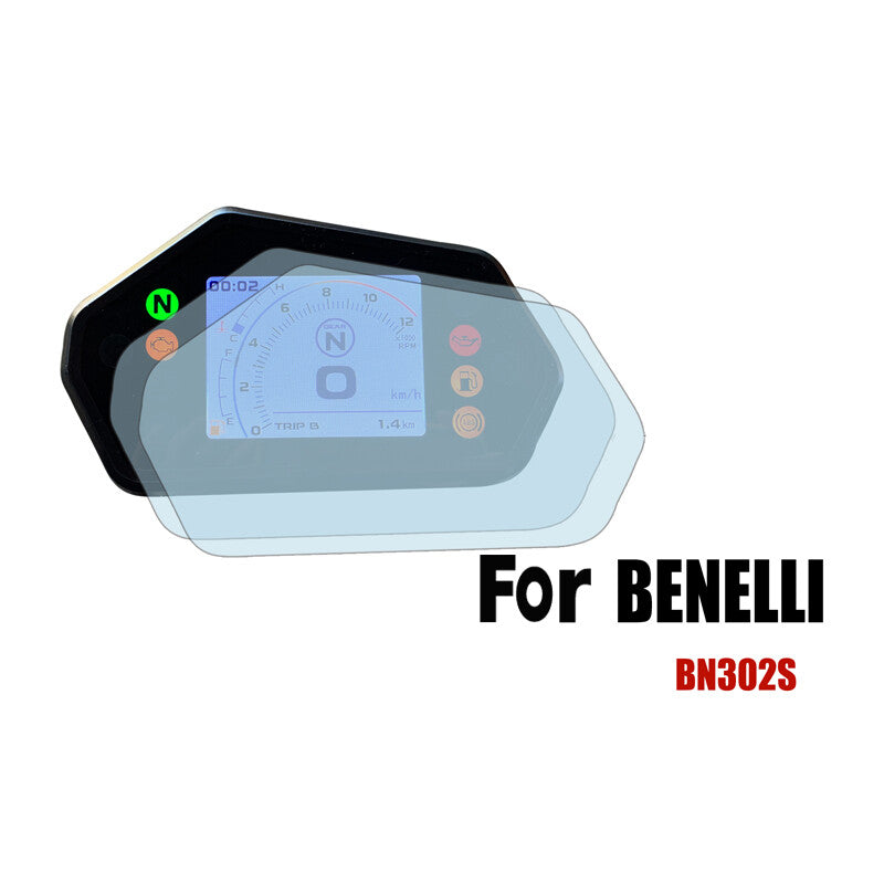 For Benelli BN302S TPU Instrument Clear Dashboard Screen Protection Film Cluster
