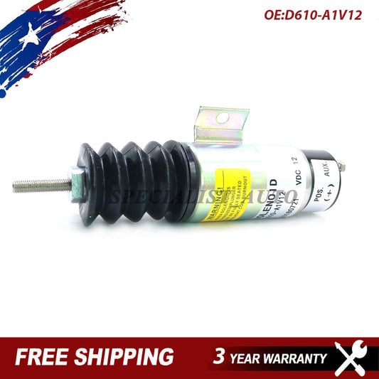 Suitable for 12V dual coil pull solenoid valve GN-20780 speed solenoid valve D610-A1V12 D610A1V12