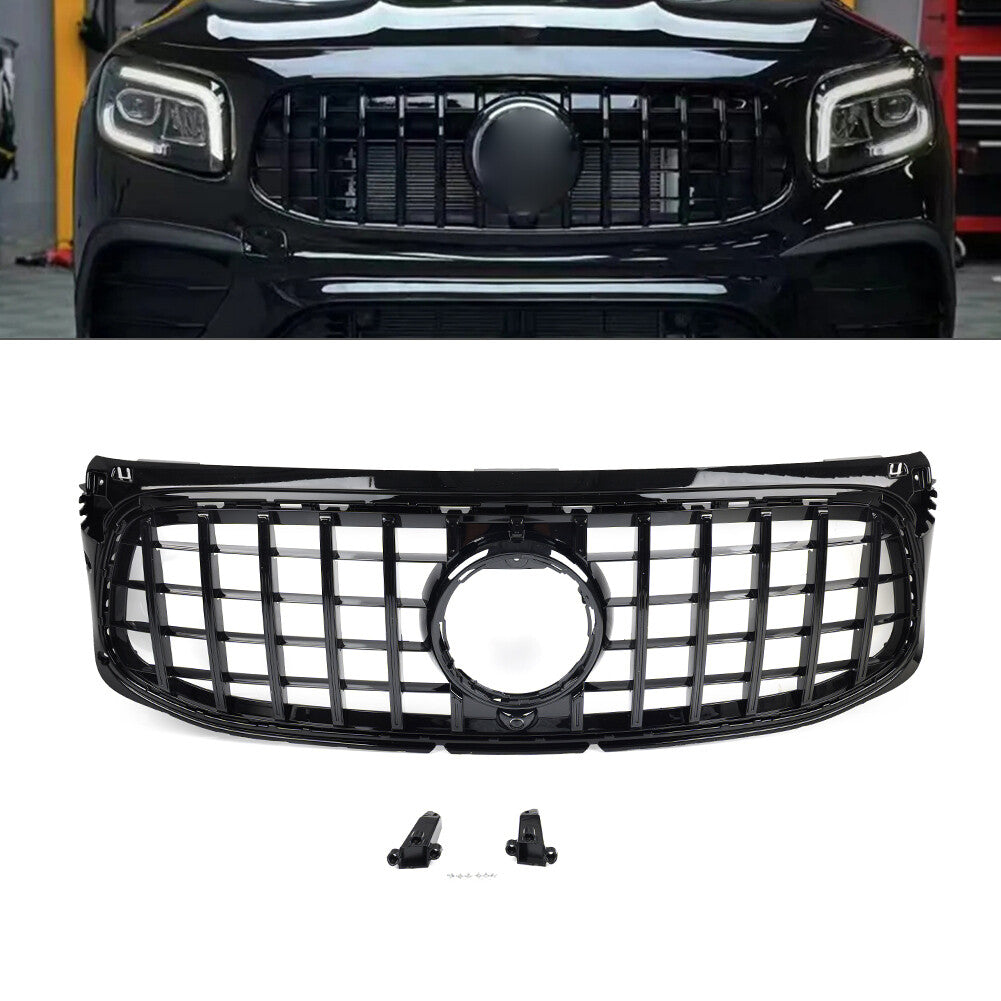 GTR Style Front Bumper Hood Grille for Benz GLB Class X247 GLB250 20-2022