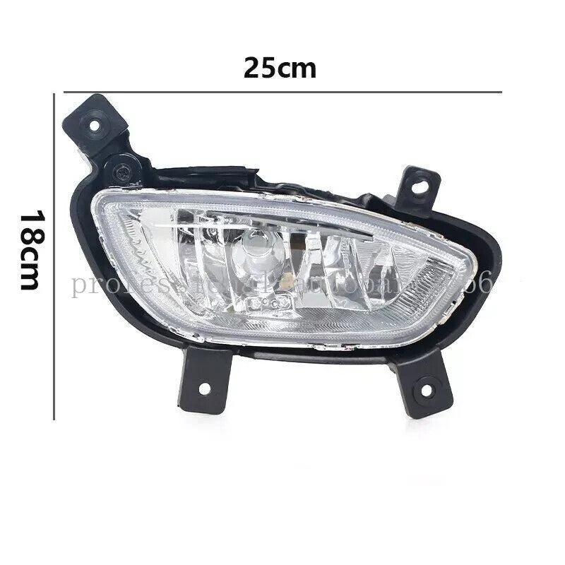 1 Pair Front Fog Light Driving Lamp Clear Lens for Kia Rio K2 Sedan 2012-2015