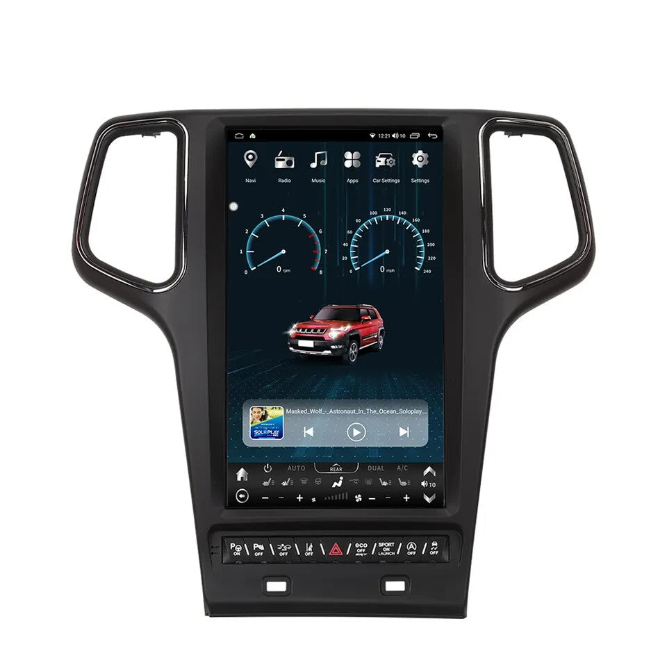 13.6 Android for Tesla Vertical Screen GPS Radio for Jeep Grand Cherokee 2014-2019