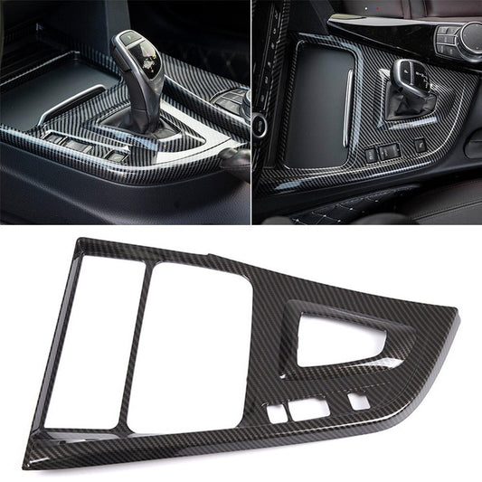 Carbon ABS Gear Shift Panel Trim for BMW 3 Series F30 2016-19 4 Series 3GT 13-20
