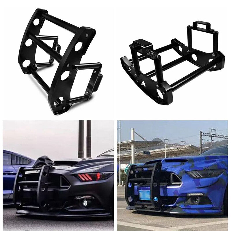 Front bumper beam support, safety strip, black kit for Ford for Mustang 15-17