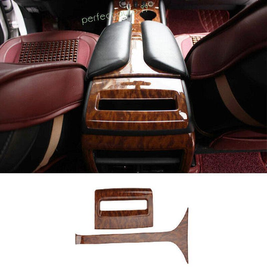 for Nissan Murano 15-24 Agate Wood Grain Handbox Center Water Cup Cover Trim 2P