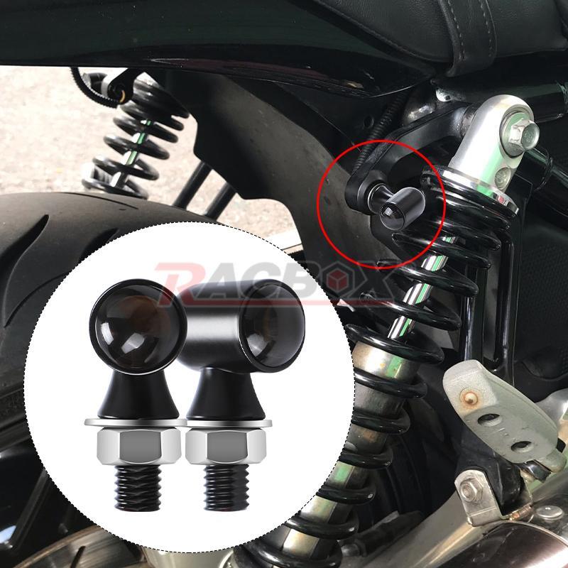 2x Motorcycle Black Amber LED Turn Signal Light for Mini Indicator Blinker for Honda