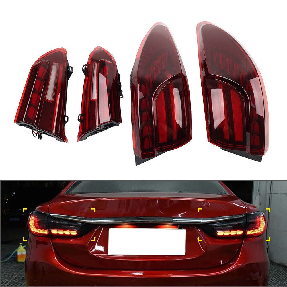 LED Dynamic Tail Light Rear Brake Stop Lamp for Mazda 6 2014-2019
