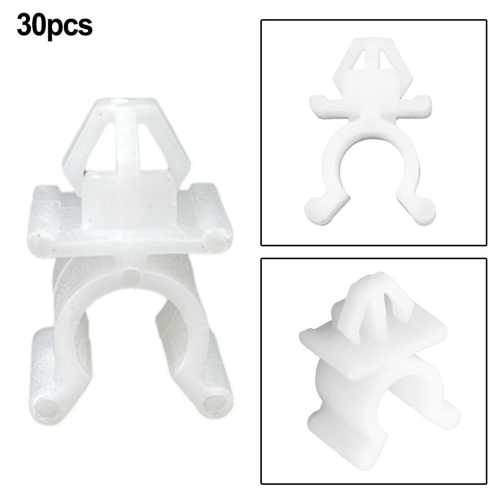30pcs for Nissan Hood Support Prop Rod Clip 65722-01E00 Nylon Replacement