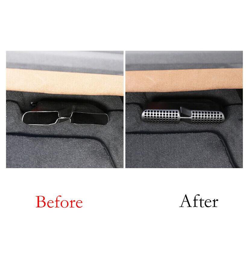 Car for BMW X6 G06 20-22 Black ABS for Seat Lower Air Outlet Vent Grille Cover Trim