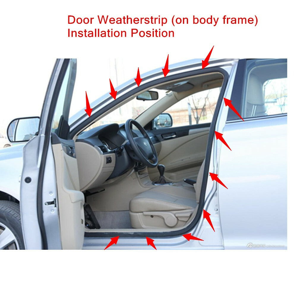 Front R  L door rubber Weatherstrip body sealant for Honda Accord sedan 03-2007