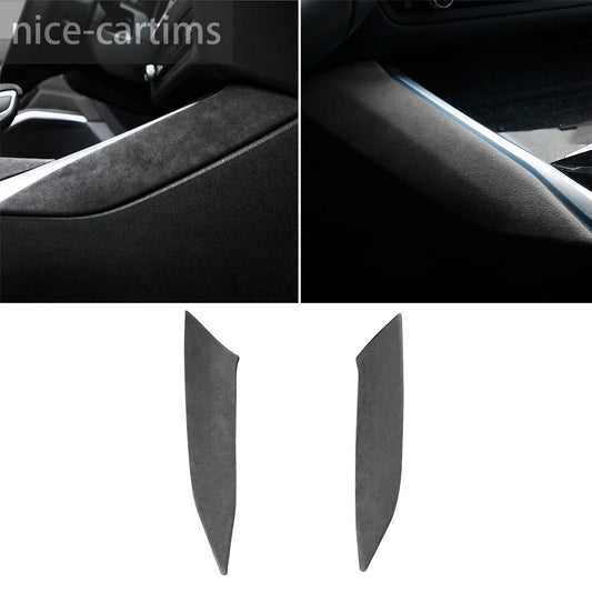 Suede Gray Center Console Gear Shift Side Cover for BMW 3 4 Series G20 G28 2020+