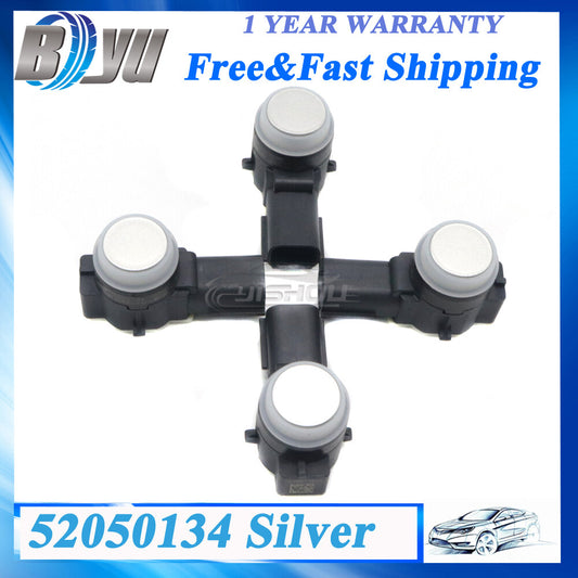 4PCS 52050134 Silver Parking Sensor Bumper Aid Backup PDC For GM for Buick for Cadillac