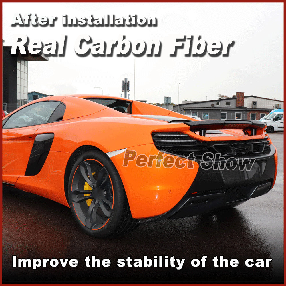 Fit for McLaren MP4-12C Coupe 2011-14 Real Carbon Fiber Rear Trunk Spoiler Wing
