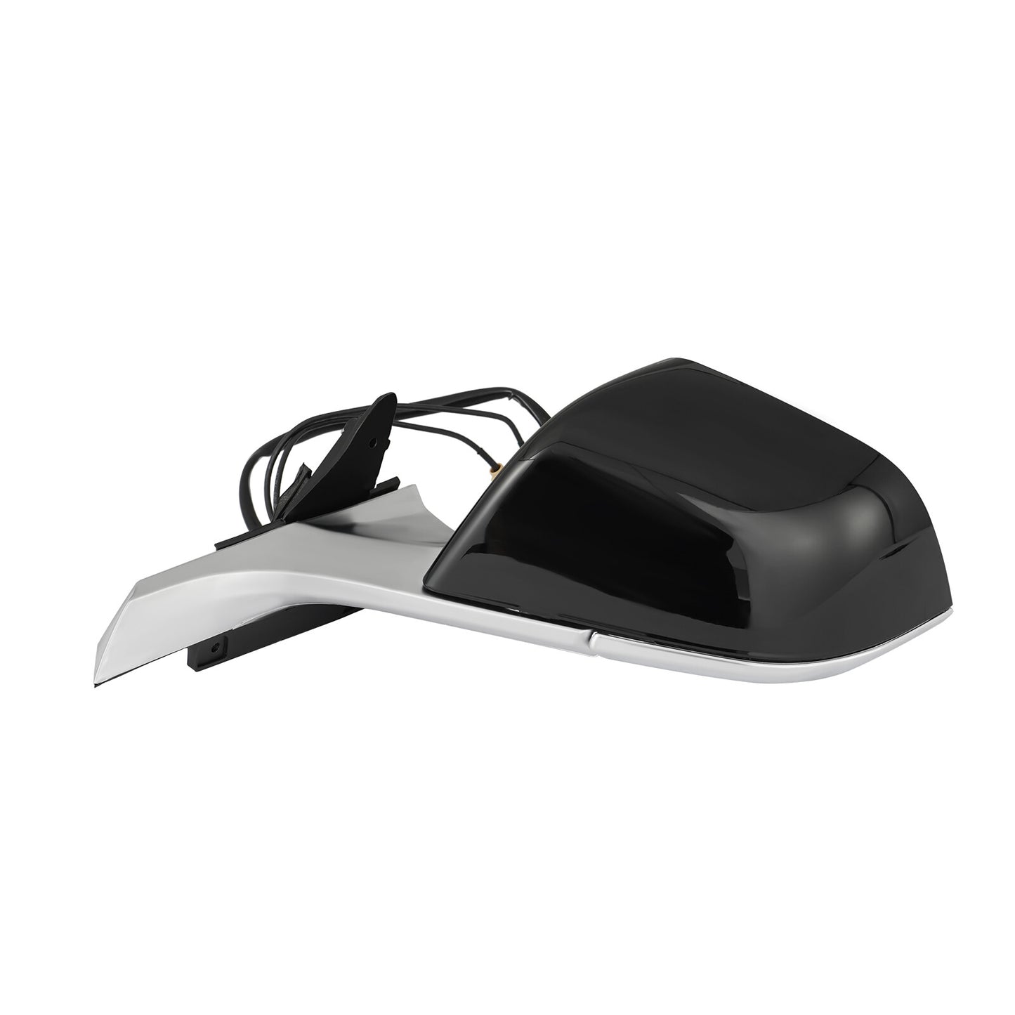 Black chrome alloy left clubside mirror for 2017-2023 for Tesla Model 3