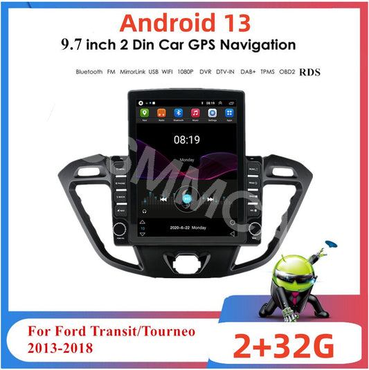 Fit for Ford Transit Custom 2013-2018 Android 13 Carplay Car Stereo Radio GPS BT