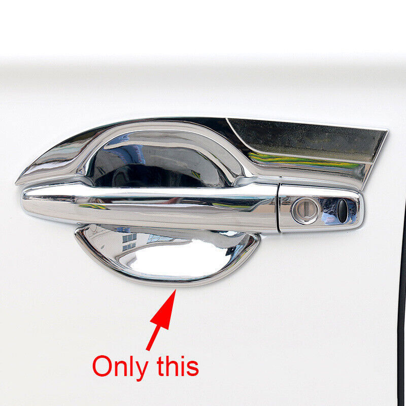 Chrome Outer Door Bowl Protector Cover Trims For 2013-2021 for Mitsubishi Outlander