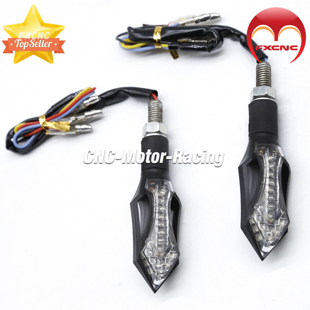 Motorcycle DC 12V 5.4W 4-Wire LED Flashing Turn Signal