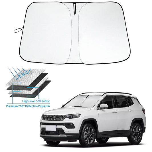 For 2017-2024 2025 for Jeep Compass Accessories Car Windshield Sunshade Heat Block