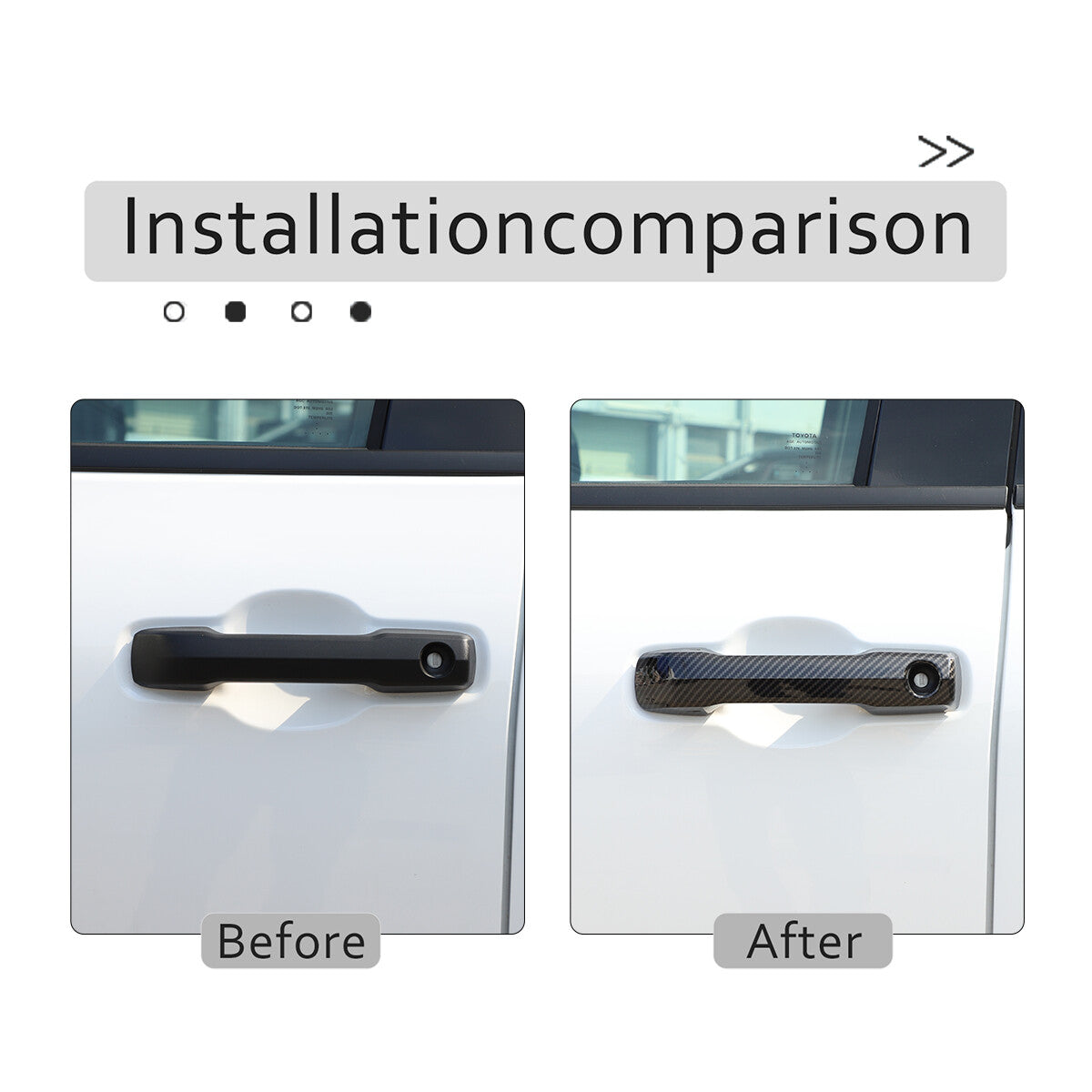 Carbon fiber window and door lift switch frame cover trim for Corvette C7 2014-2019