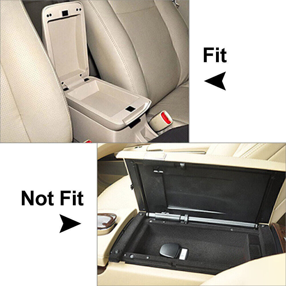 Universal Car SUV Armrest Pad Cover Auto Center Console Box Cushion Mat Black