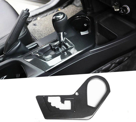 for Toyota RAV4 2016-2018 Carbon Fiber pattern Inner Gear Shift Frame Cover Trim