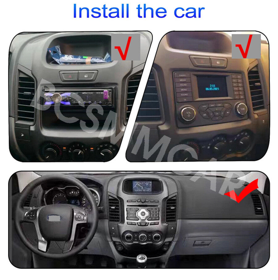 Fit for Ford Ranger 2011-2015 Android 13 Car Radio Bluetooth Multimedia GPS