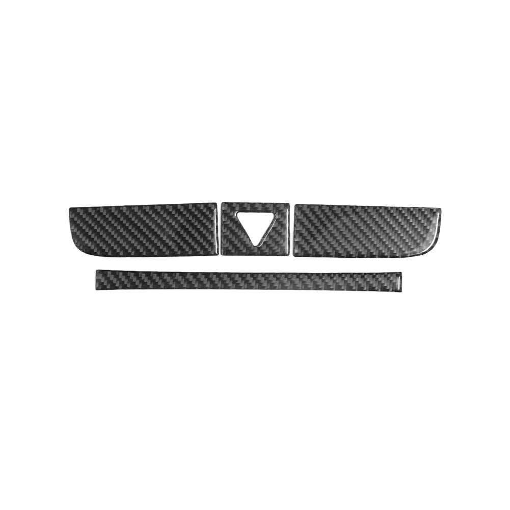 4Pcs Carbon Fiber Warning Light Frame Cover Trim for Volkswagen for Passat 2006-2011