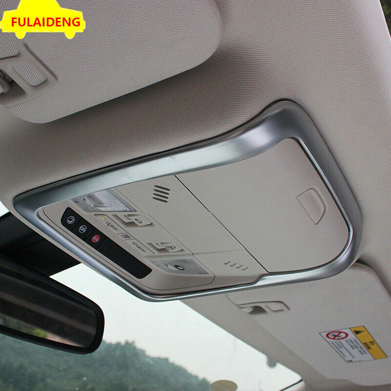 for Cadillac XT5 2016-2021 Chrome Interior Front Reading Light Lamp Frame trim