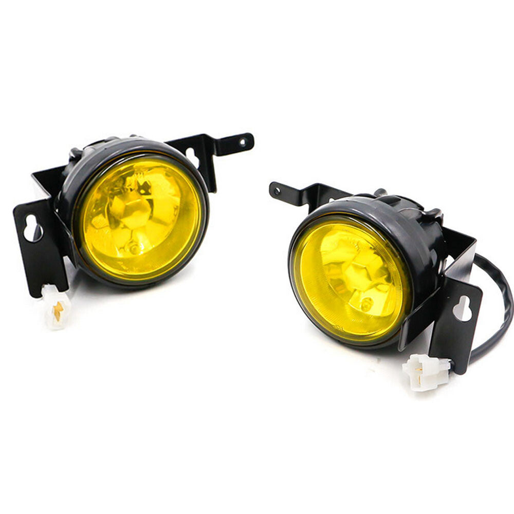 For 99-00 for Honda for Civic Front Fog Light Bumper OE Style Fit Wiring Kit Yellow Lens