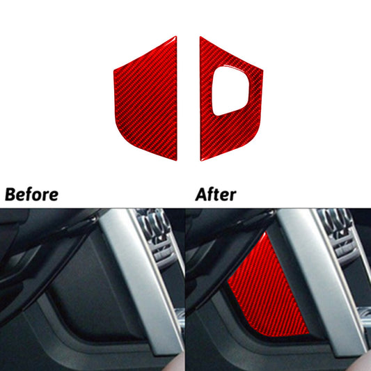 Red Carbon Fiber Gear Shift Side Trim for Land Rover Discovery Sport 2015-2019