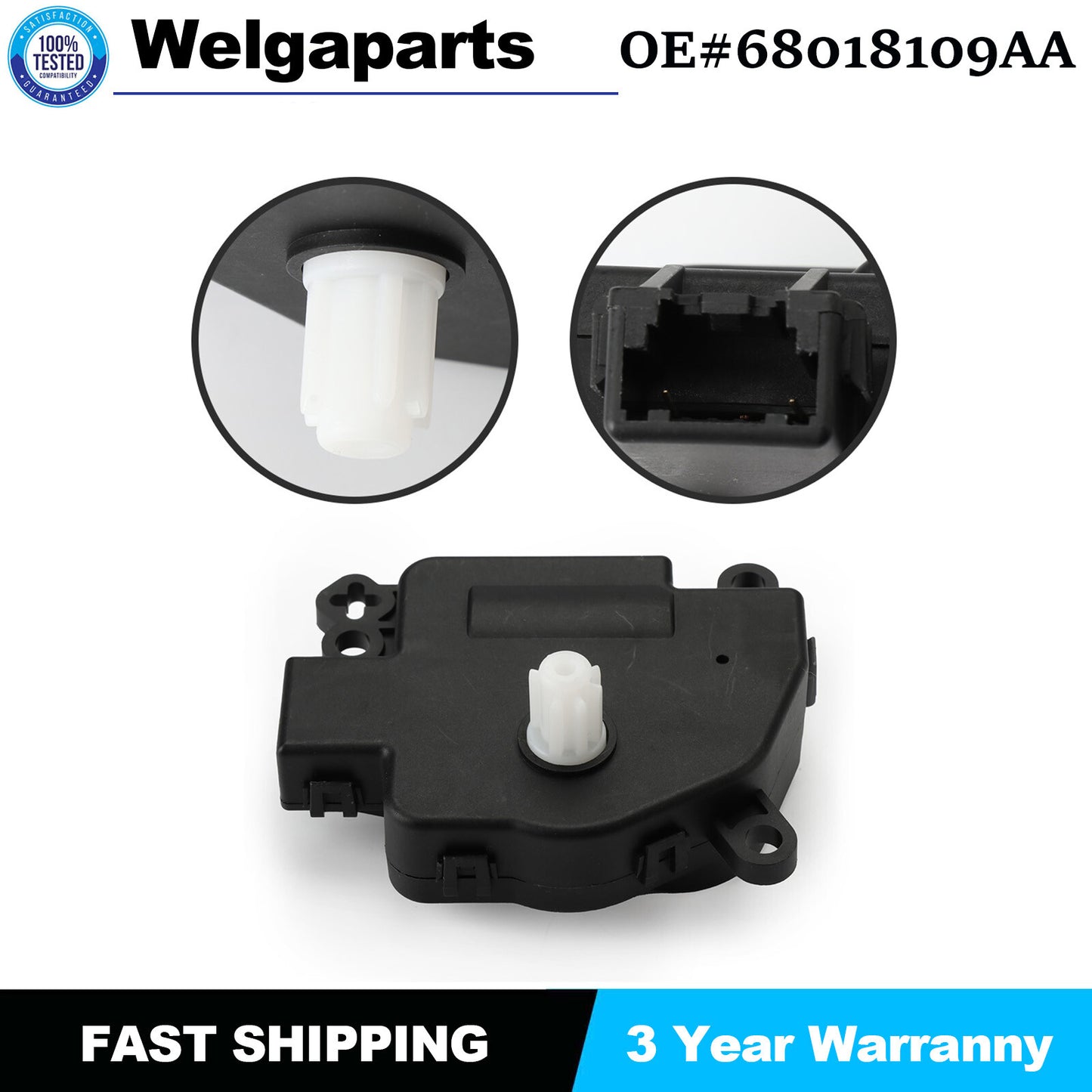 New 68018109AA For 2012-14 for Chrysler 200 HVAC AC Heater Blend Door Actuator