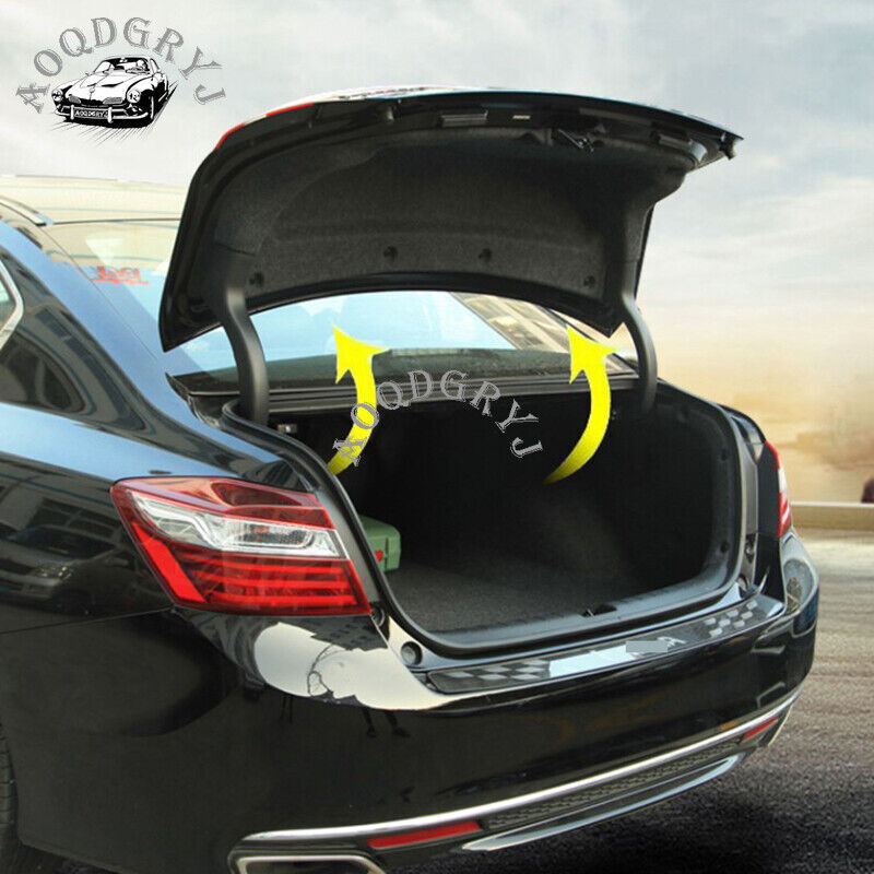 Black Trunk Arm Hinge Cover Garnish Fit for Honda Accord 4DR sedan 2014-2017 2pc