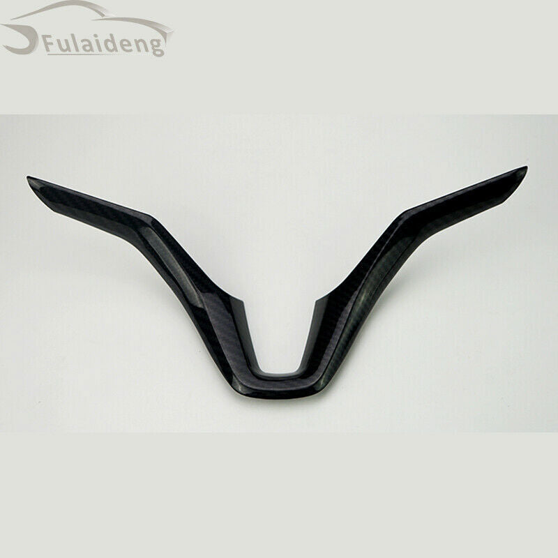 for Honda HR-V 2016-2020 Carbon Fiber Car Steering wheel Button frame Cover Trim