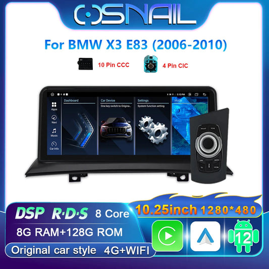 Car Radio for BMW X3 E83 IPS Screen Video Player GPS Navigation Stereo 2006-2010