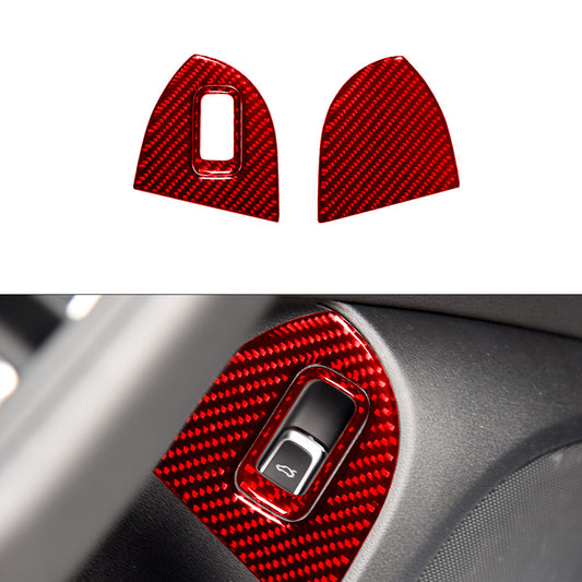 Carbon Fibre Storage Space In Copilot Side Door Panel for Audi Q5 2009-2017