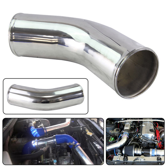 45 Degree 89mm 3.5 inch Aluminum Intercooler Intake Pipe Piping Tube Hose