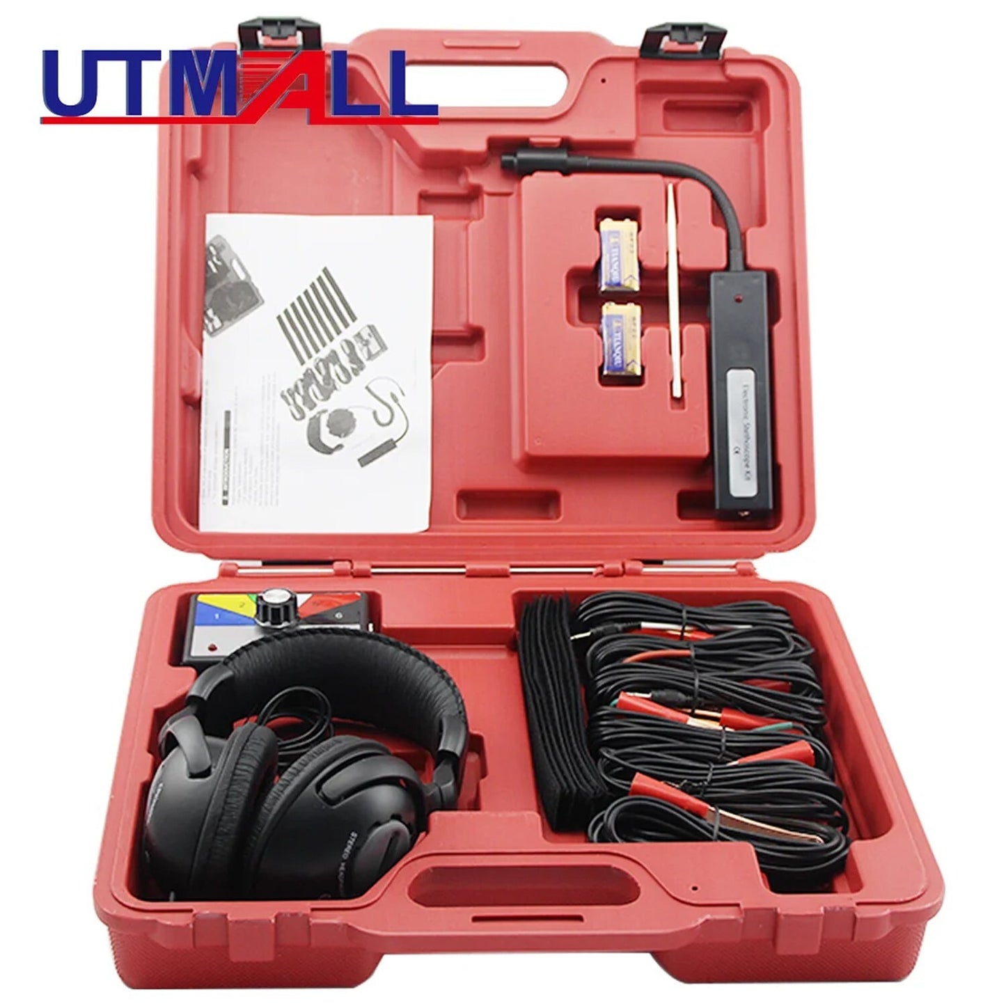 Combination electronic stethoscope kit for automotive mechanical noise diagnosis