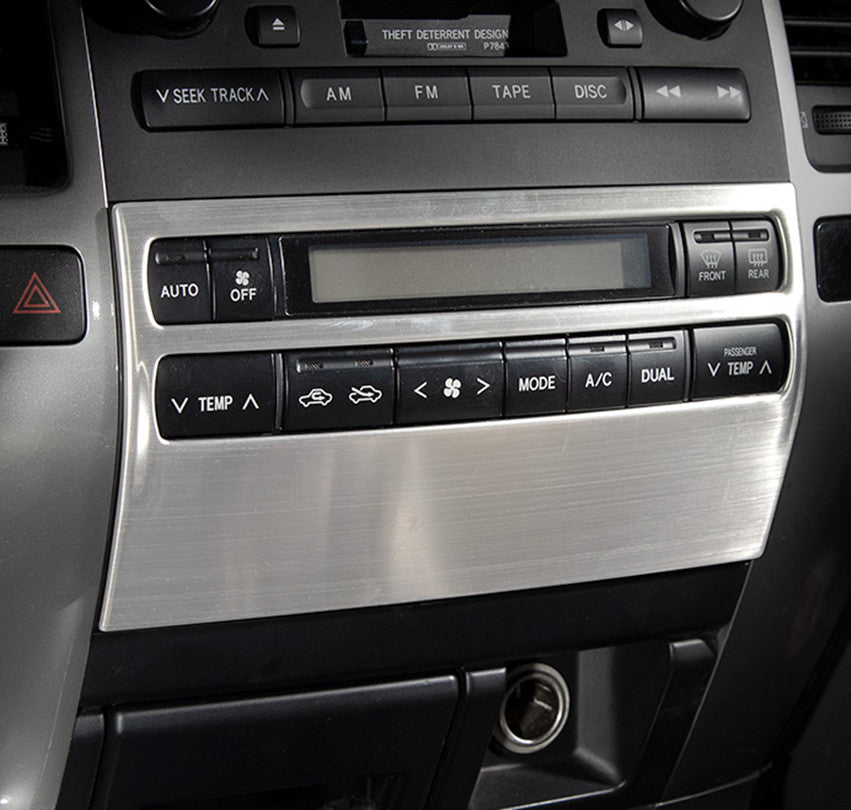 1X Silver Interior Air Condition Panel Cover Trim for Toyota Prado FJ120 2003-09