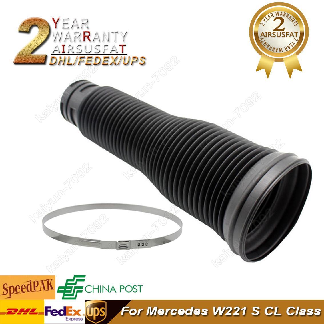 Rear Air Suspension Shock Dust Boot Cover With Ring for Mercedes W221 S CL Class