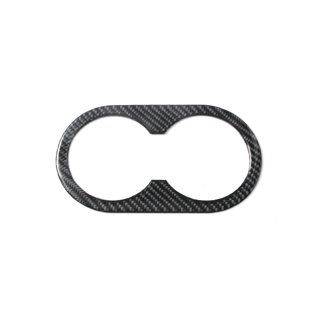 Carbon Fiber Rear Center Cup Holder Cover Trim for Dodge for Ram 1500 2009-2012